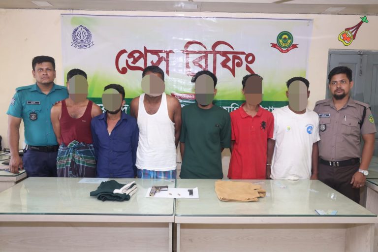 চাঞ্চল্যকর রাজু হত্যা মামলার রহস্য উদ্ঘাটন: বিদেশি পিস্তল ও গুলিসহ গ্রেফতার ৬