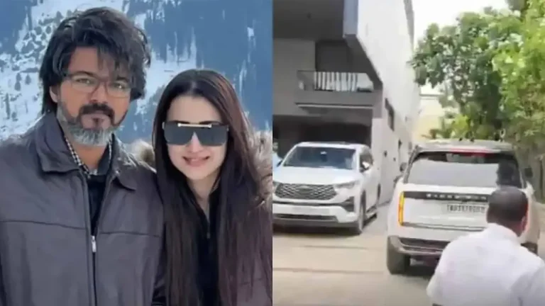রাজনৈতিক সাফল্যের দিনেই বিজয়ের বাসভবনে তৃষা: তুঙ্গে জল্পনা