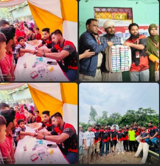 *উত্তর বন্দর ব্লাড ডোনেশন গ্রুপের ৬ষ্ঠ বর্ষপূর্তি উপলক্ষে কোরআন শরিফ বিতরণ ও বিনামূল্যে রক্তের গ্রুপ নির্ণয় কর্মসূচি পালিত